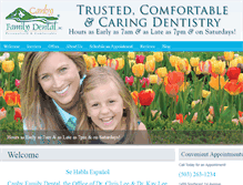 Tablet Screenshot of canbyfamilydental.com